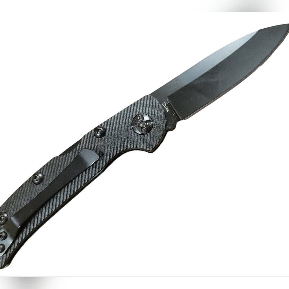 420 Steel // Black Lockback Folding Knife - Picture 4 of 4